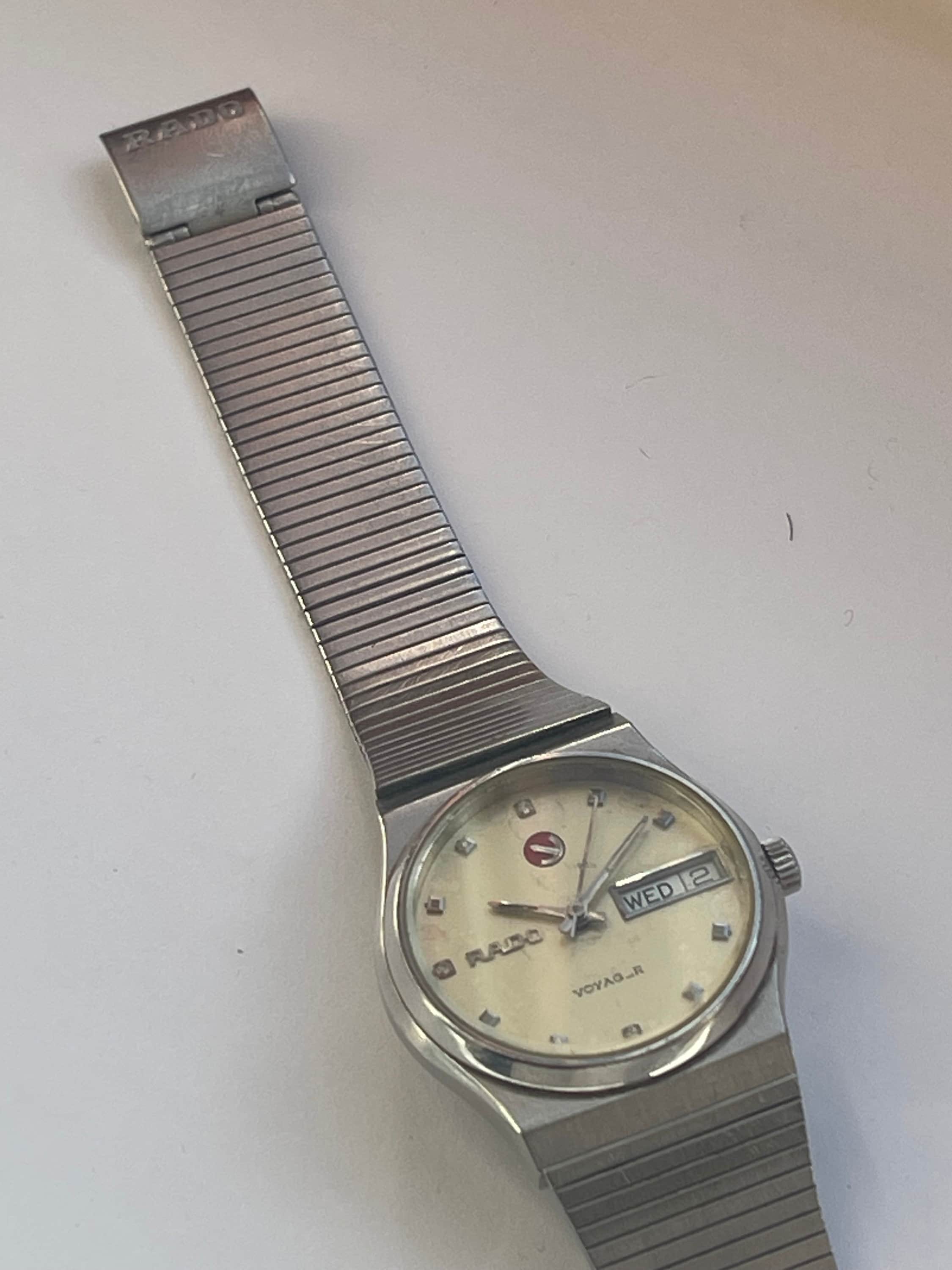 Vintage Rado VOYAGER Automatic Day & Date Calendar Rare Dial