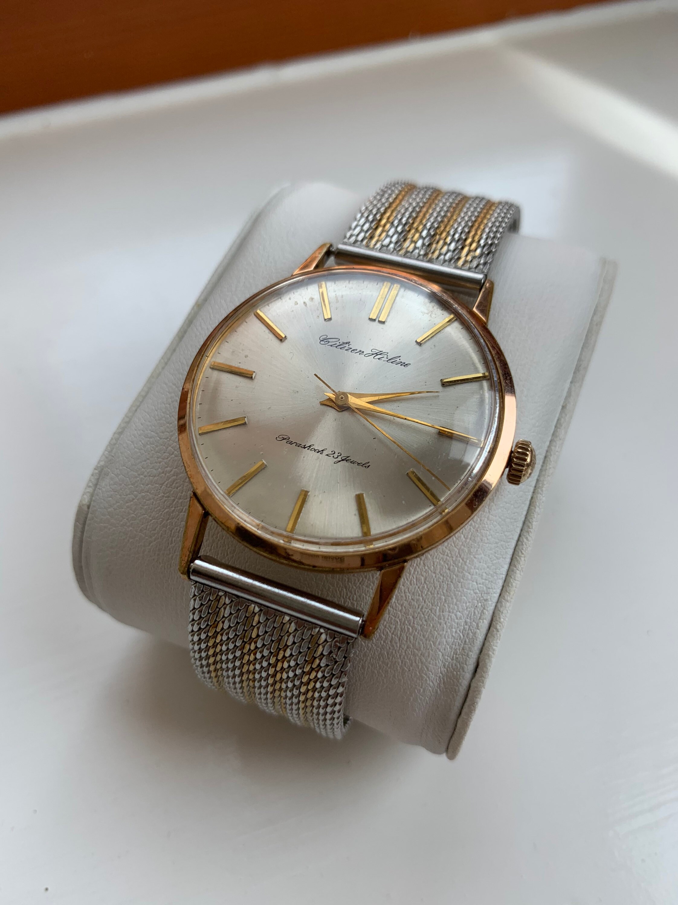 CITIZEN HI-LINE PARASHOCK 23 JEWELS 手巻き