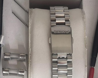 Correa de acero inoxidable Seiko Jubilee: 18 mm, 19 mm, 20 mm, asas curvas