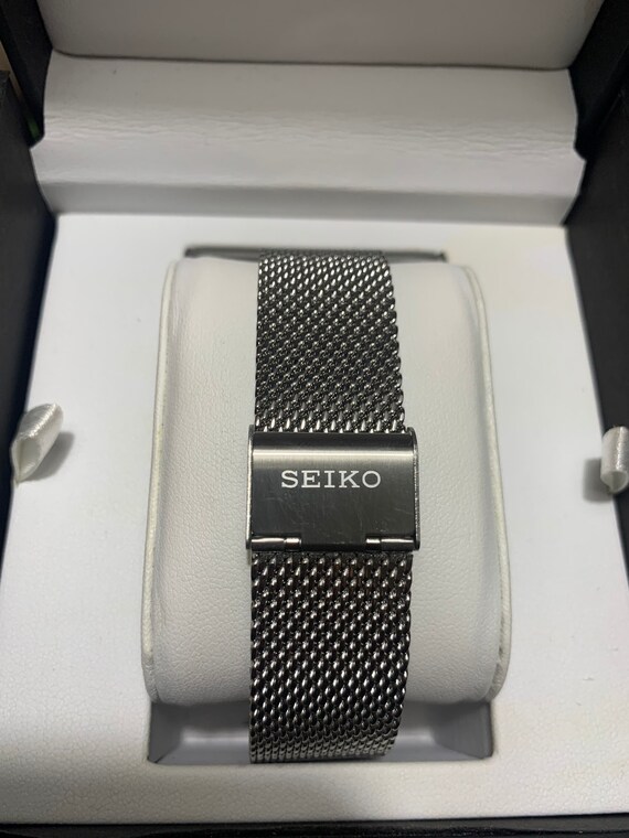 Seiko Shark Mesh Strap Stainless Steel 