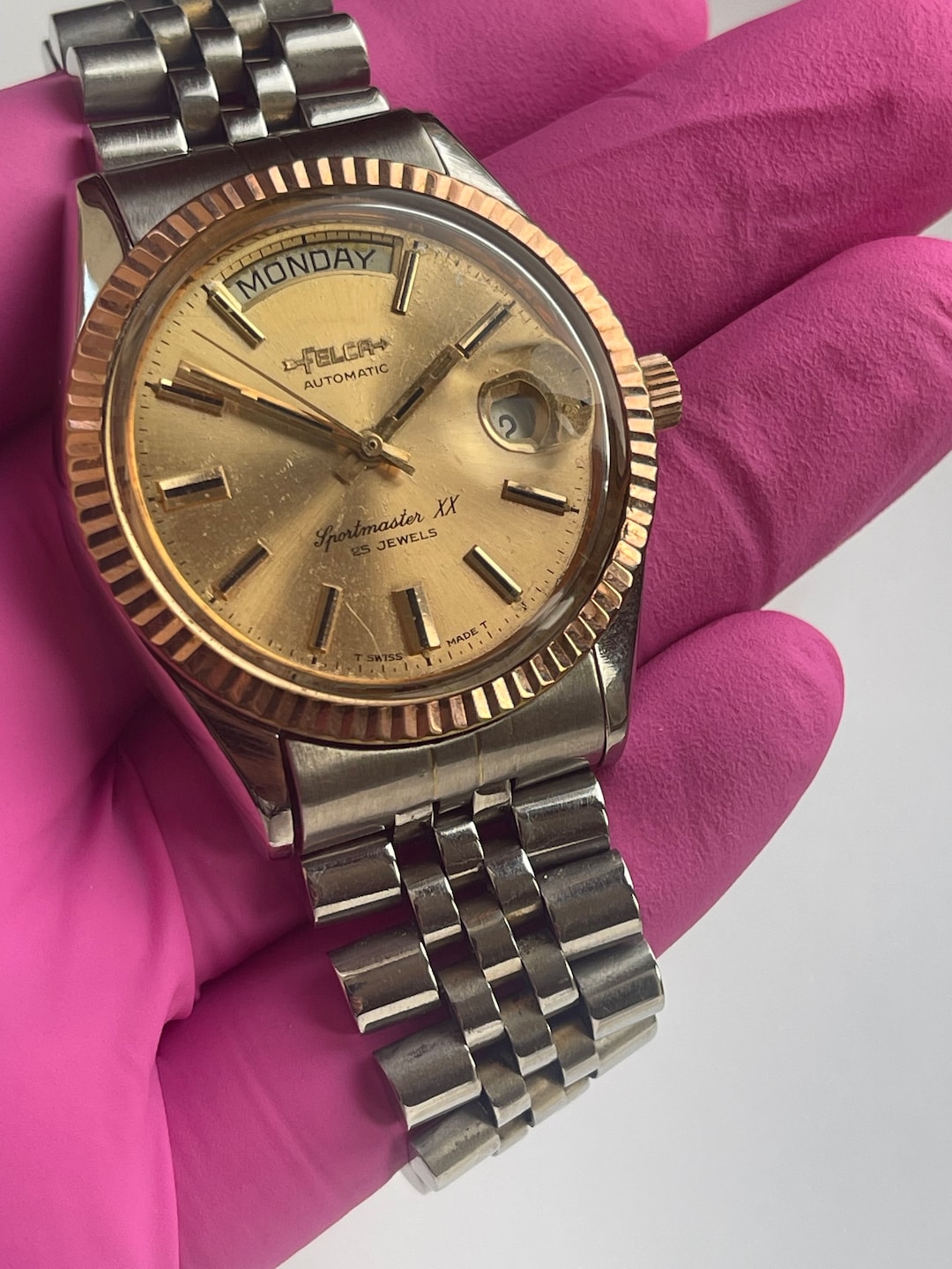 FELCA Sportmaster XX Automatic Quick Day Date Mens Vintage Watch W13 Etsy