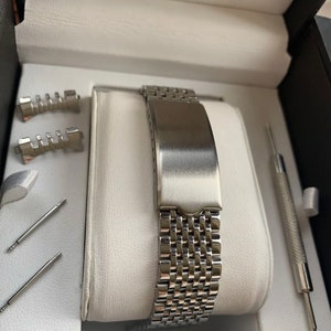 Beautiful  New 18mm / 19mm Bead of Rice Solid Stainless Steel Watch strap / bracelet