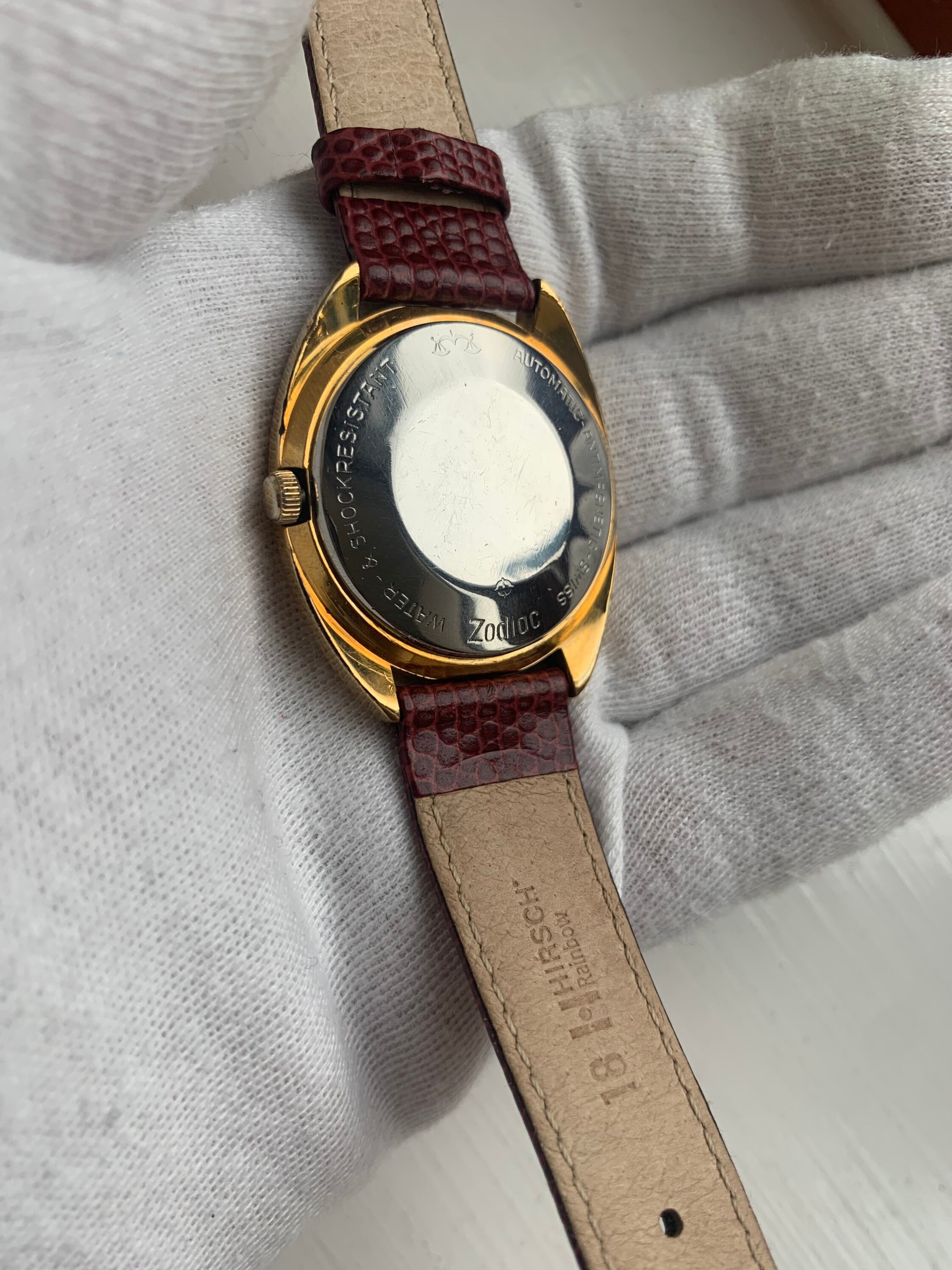 Vintage Zodiac Watch Automatic Water & Shock Etsy