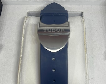 Blue Rubber Watch Band for Tudor Black Bay GMT 22mm