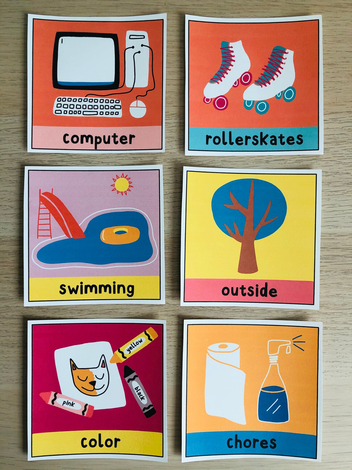 Hobbies Flashcards 30 Digital Download PDF Printable Etsy