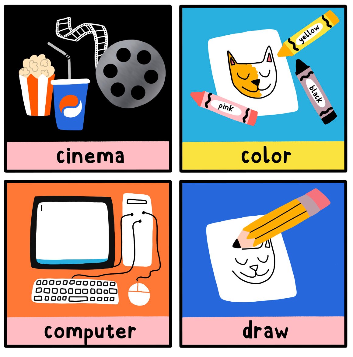 Hobbies and Activities Flashcards 46 Online ESL Teaching Etsy