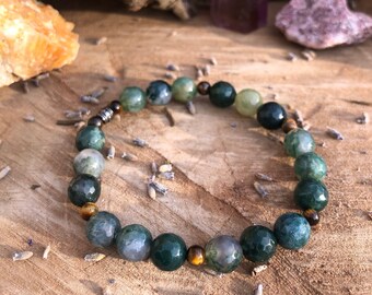 Moss Agate + Tigers Eye