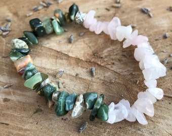 Rose Quartz + Ocean Jasper