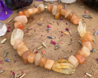 Citrine + Peach Aventurine