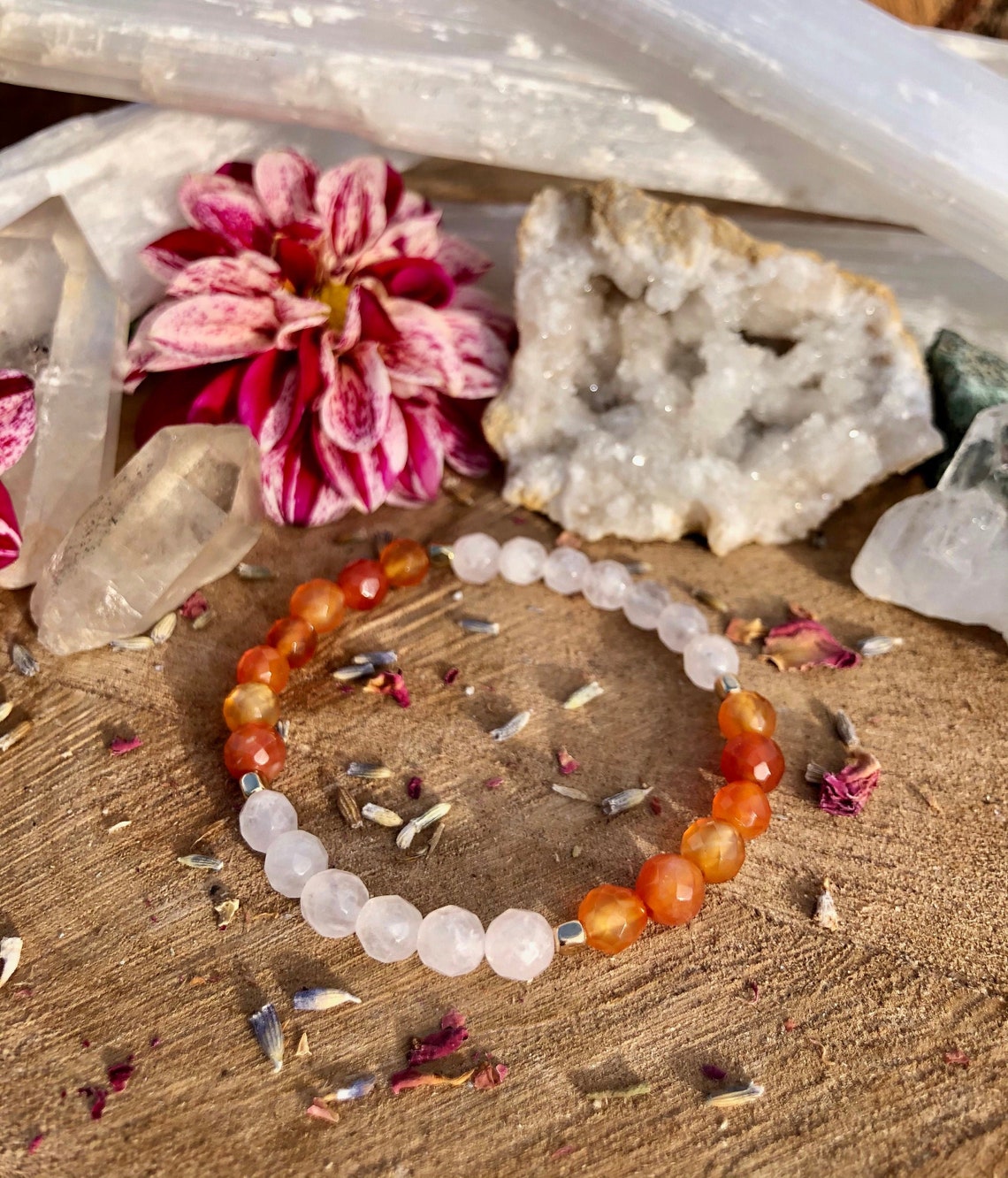Rose Quartz Carnelian Etsy