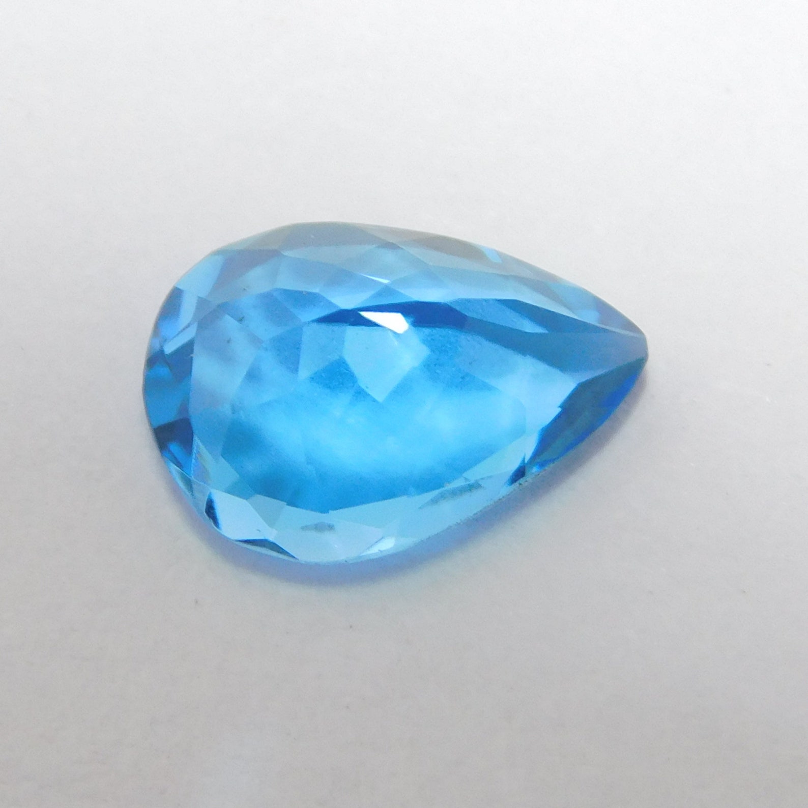 Genuine Natural Bright Blue Swiss Blue Topaz Gemstone Faceted Etsy