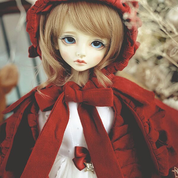 Clothes for 1/4 BJD/MDD/HOLIDAY Red Riding Hood Dress