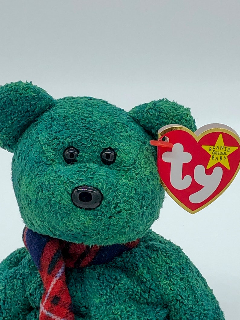 Mint Wallace Ty Beanie Baby, Green Bear, 1999 - Etsy
