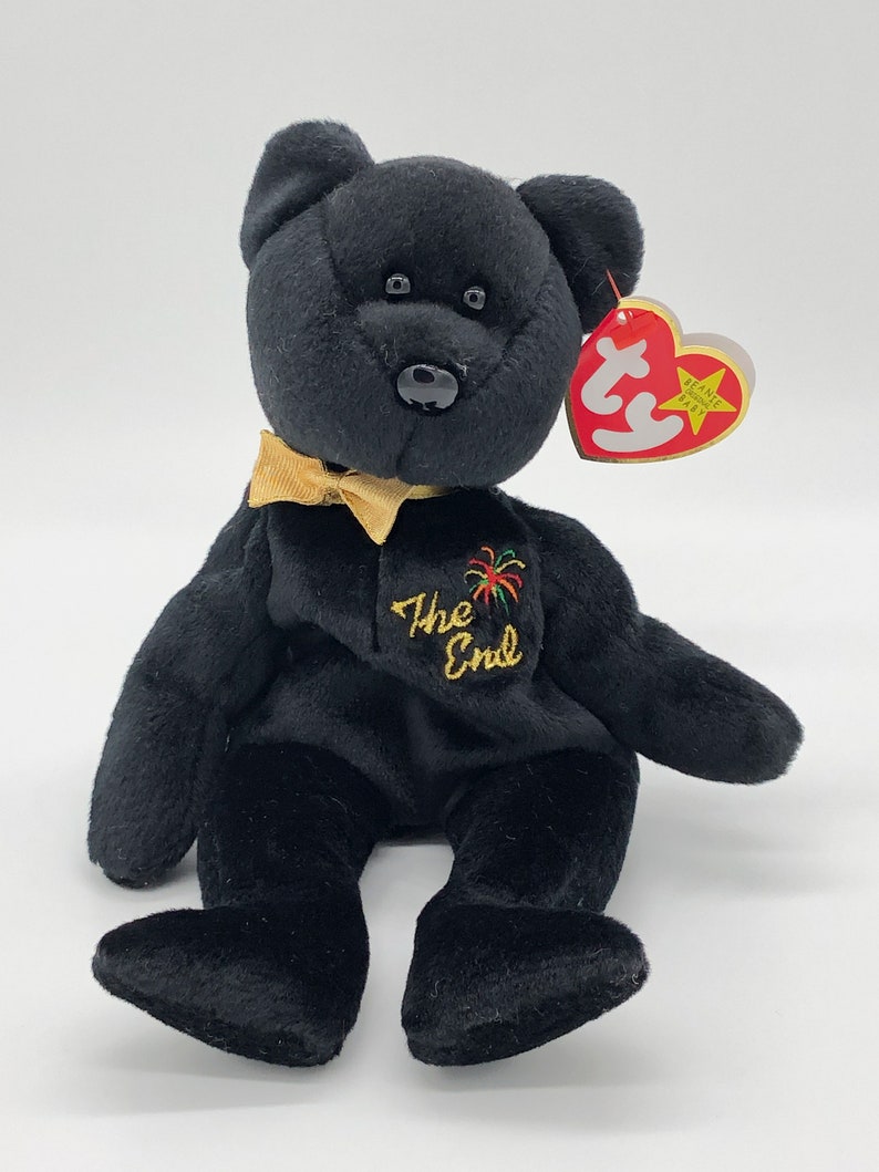 The End Ty Beanie Baby Rare With Production Error Noted in Description