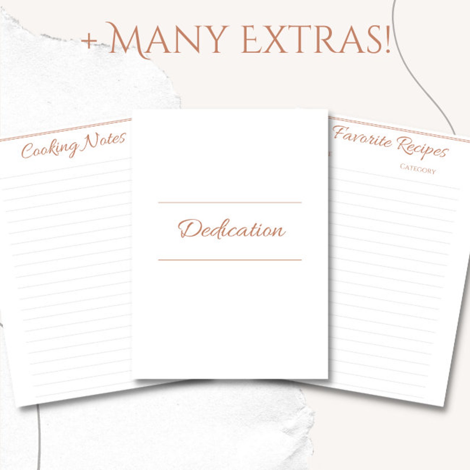 recipe-book-template-printable-and-editable-digital-etsy