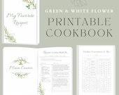 Recipe Book Template | Printable Cookbook (Digital Download)