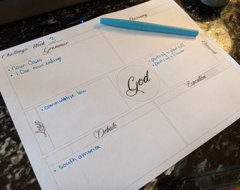 Challenge Planner - PDF Download!