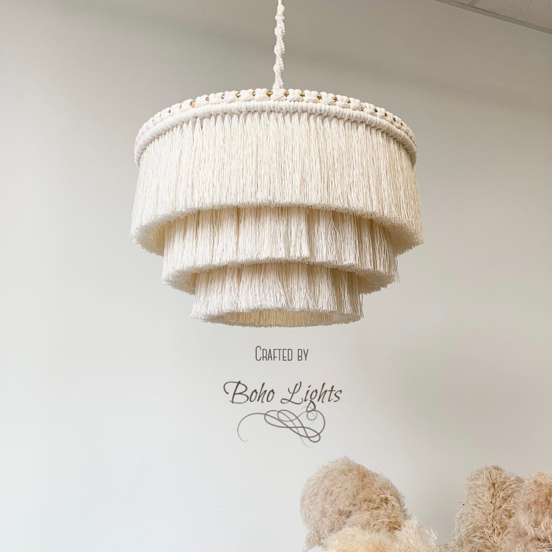 Boho pendant lamp sale shade