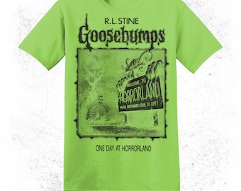Horrorland Monster Green Goosebumps Shirt