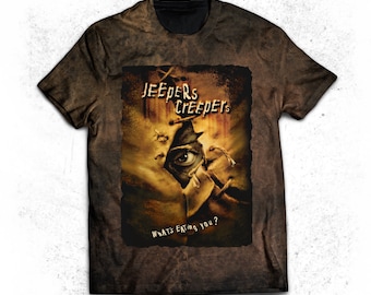 Camisa desgastada y desteñida de Jeepers Creepers