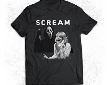 Scream Wes Craven Drew Barrymore Phone Call Tee Shirt Ghostface Killer ...