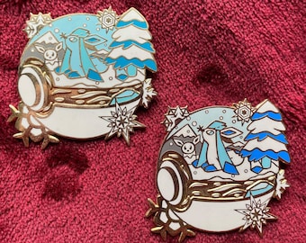 Glaceon Terrarium - Hard Enamel Pin
