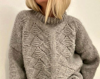 KNITTING PATTERN: Ragnhild sweater boyfriend edition