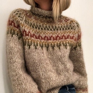 MODÈLE DE TRICOT : pull skaanevik