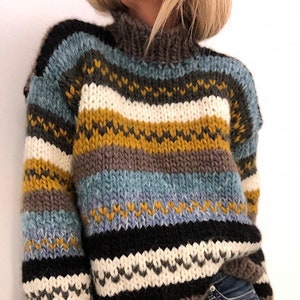 MODÈLE DE TRICOT : Mon pull d'automne, édition laine