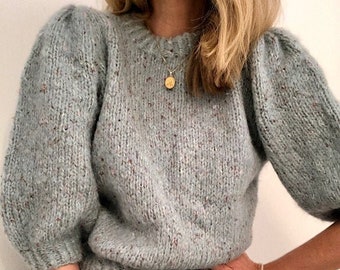 KNITTING PATTERN: Maipuffblouse with 3/4 sleeves