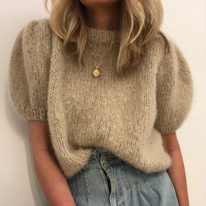 MODÈLE DE TRICOT : blouse bouffante Mai, édition mohair image 1