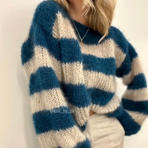 Synne Sweater KNITTING PATTERN Long Sleeve - Etsy