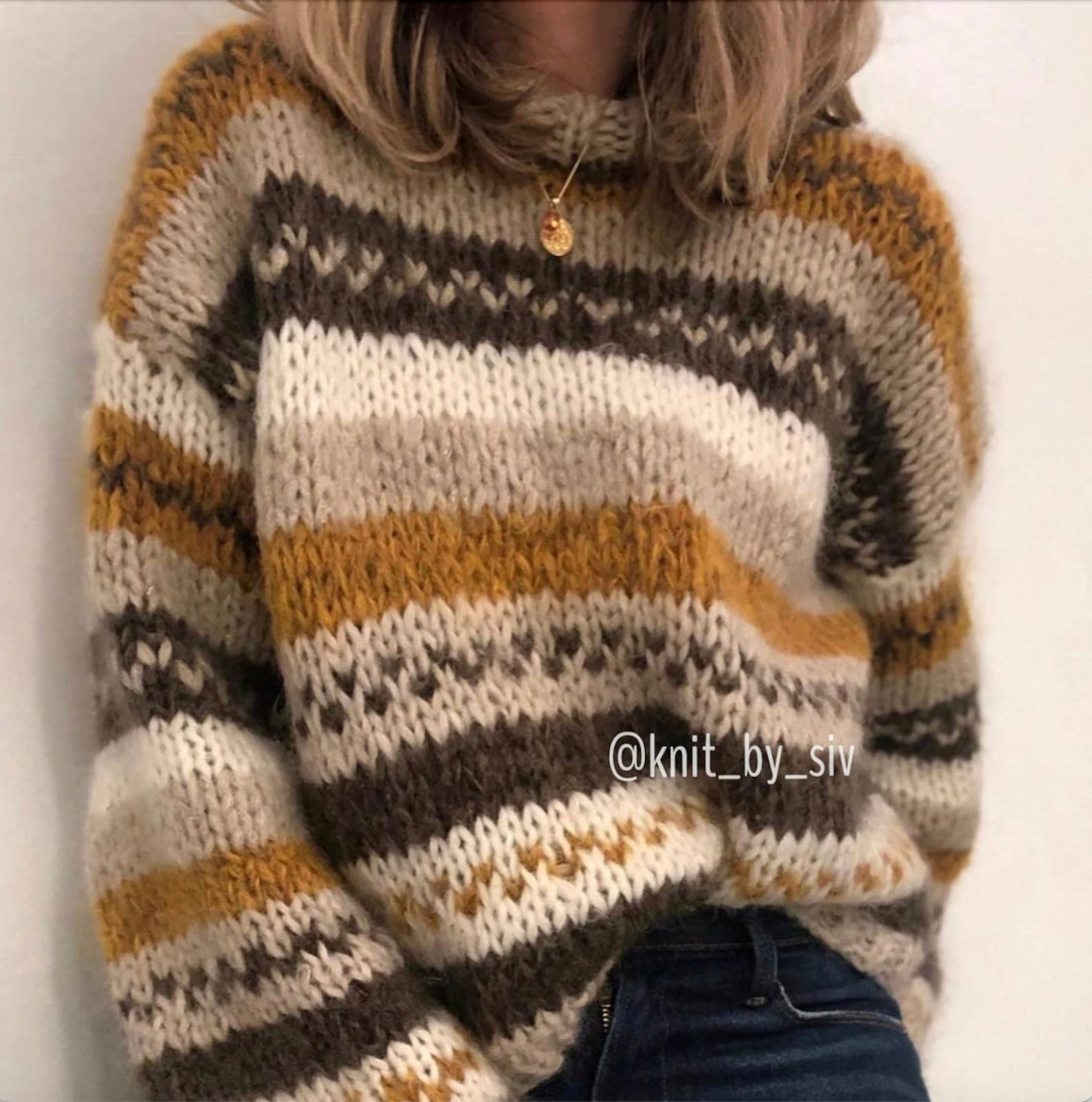 My Fallsweater Knittingpattern in Alpaca and Mohair - Etsy