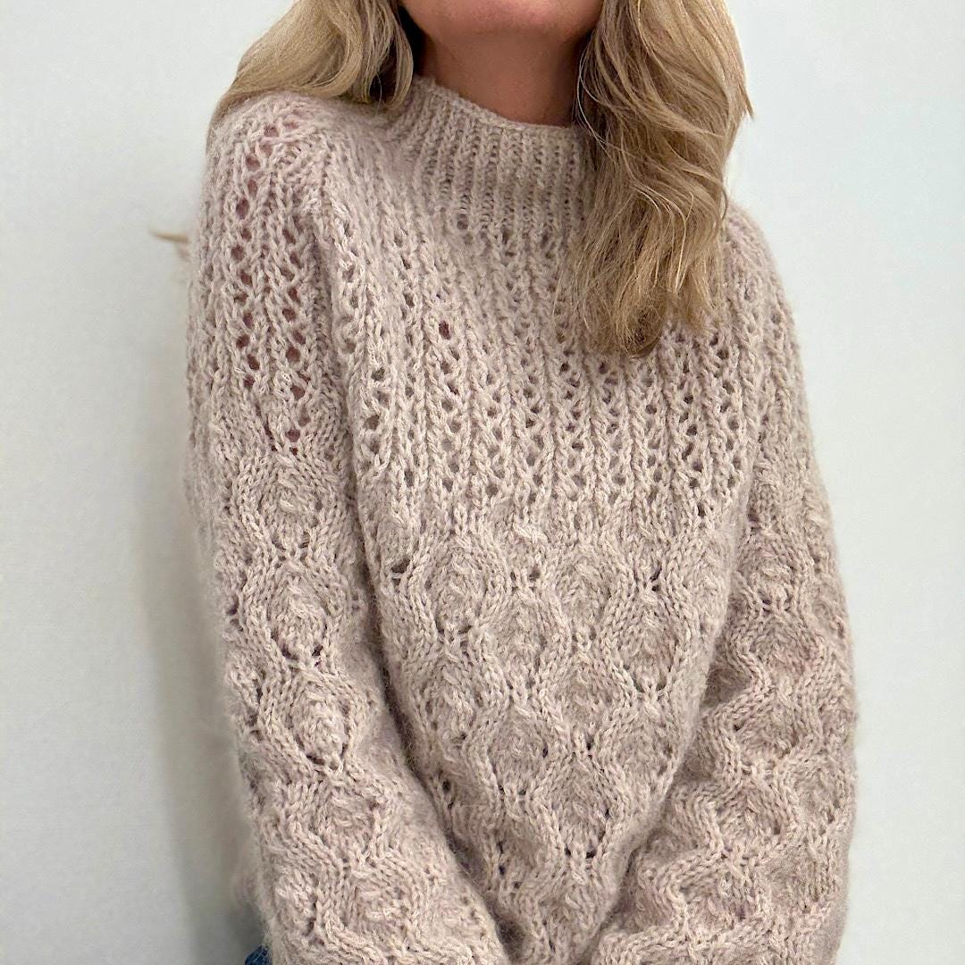 NKNIT 23AW ♡pattern KNIT NKNIT 2023aw ♡ pattern knit グレー