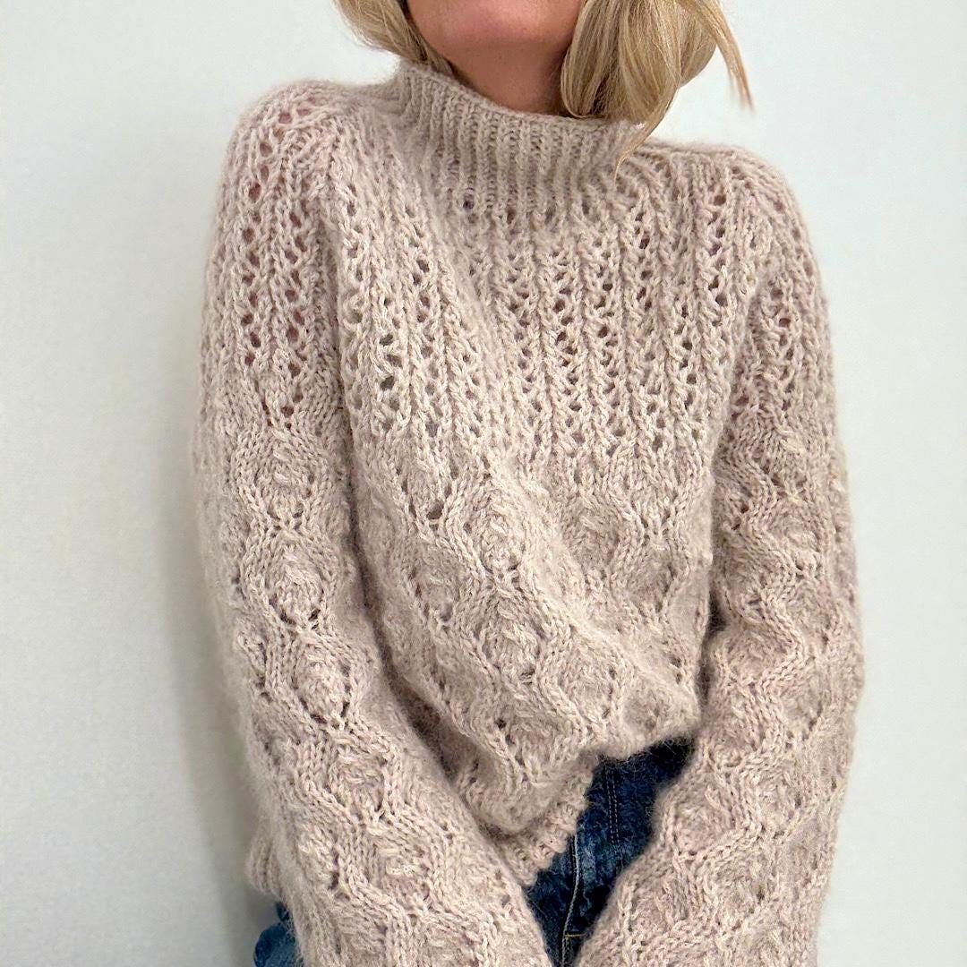 【新品未使用】NKNIT pattern pullover sweater NKNIT 25 SUMMER collection