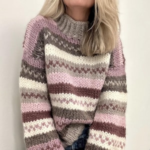 ENGLISH KNITTING PATTERN: My fall sweater
