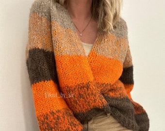 KNITTING PATTERN: Easy raglan cardigan