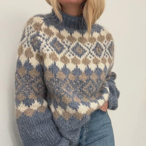 Visnes Sweater Pattern KNITTING PATTERN, Visnes Sweater - Etsy