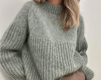 NKNIT ♡ pattern knit GRAY NKNIT pattern knit ハートニット GRAY NAVY 新品 - メルカリ