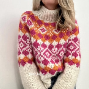Visnes Sweater Pattern KNITTING PATTERN, Visnes Sweater - Etsy