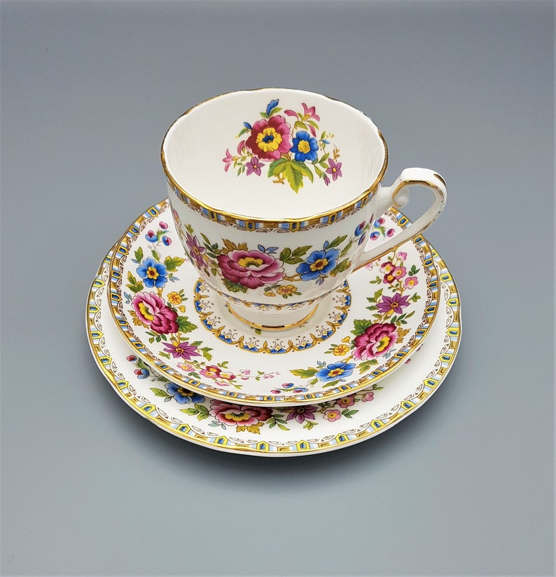 ROYAL GRAFTON Malvern Vintage Fine Bone China Tea Trio Set Etsy