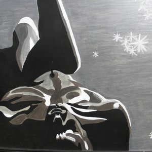NIGHT~Original Acrylic Painting~Nude~Jojo Jakubowski~2010~18&quot;x24&quot;~Physique