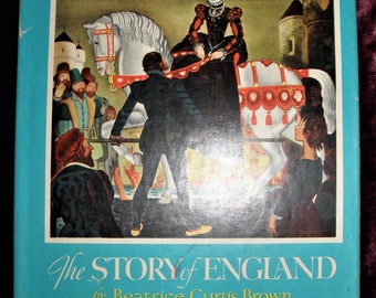 2 Vintage Children's Books: The Story of England 1943 and What and What-Not A Picture History of Art 1944
