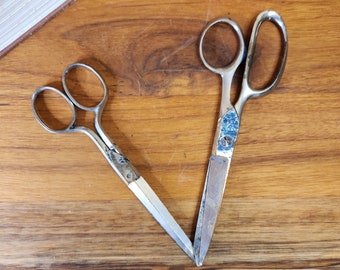 Pair of Vintage Scissors Rustic Antique Style Shears