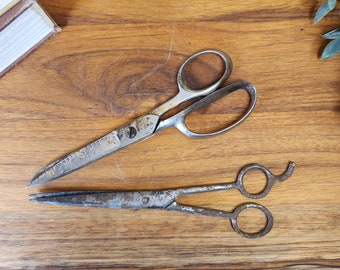 Pair of Vintage Scissors Rustic Antique Shears