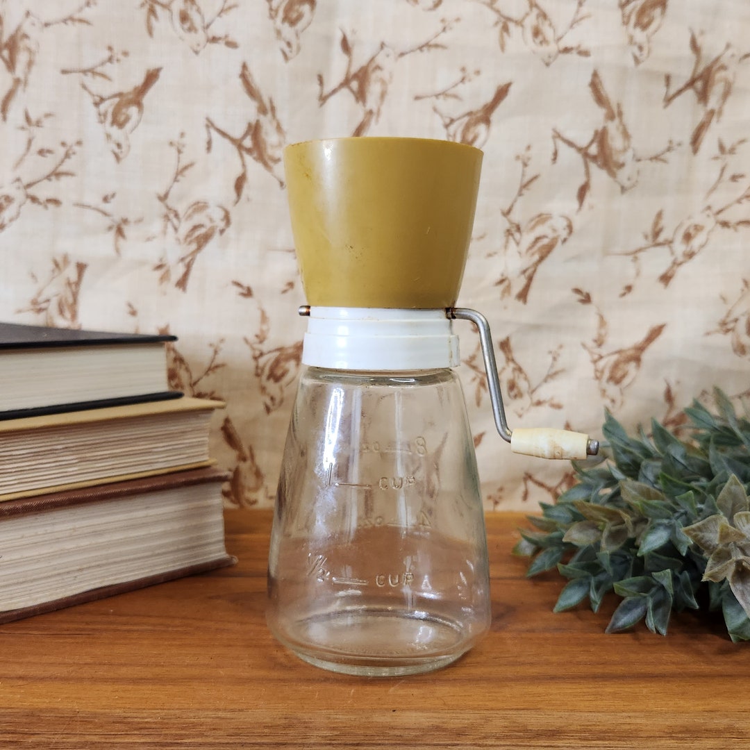 Vintage Glass Nut Grinder Federal Housewares Etsy