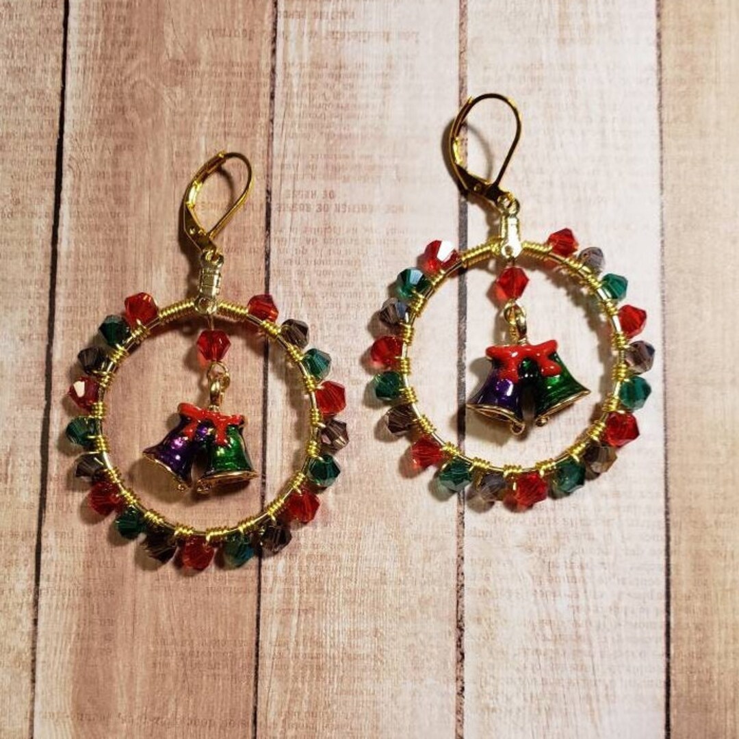 Sparkly, Bling Christmas Statement Bell Earrings! - Etsy