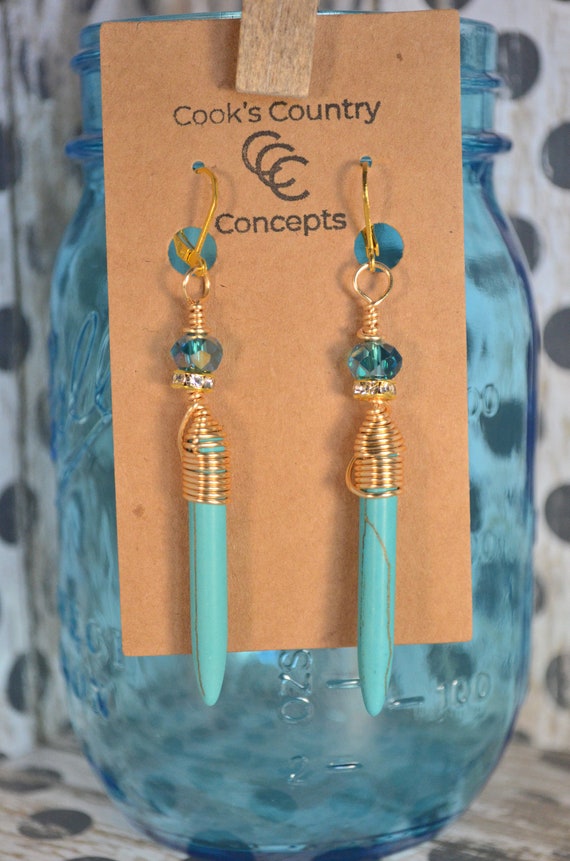 18K Iris Statement Dangly Earrings main image 1