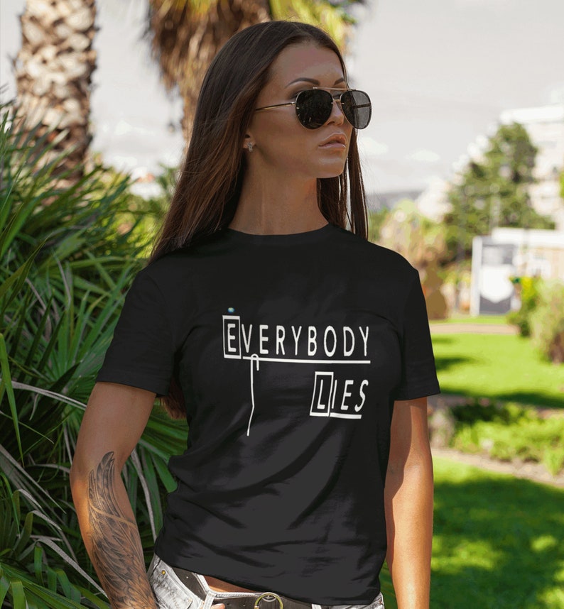 House MD T Shirt/ Everybody Lies T-Shirt Dr House Tee