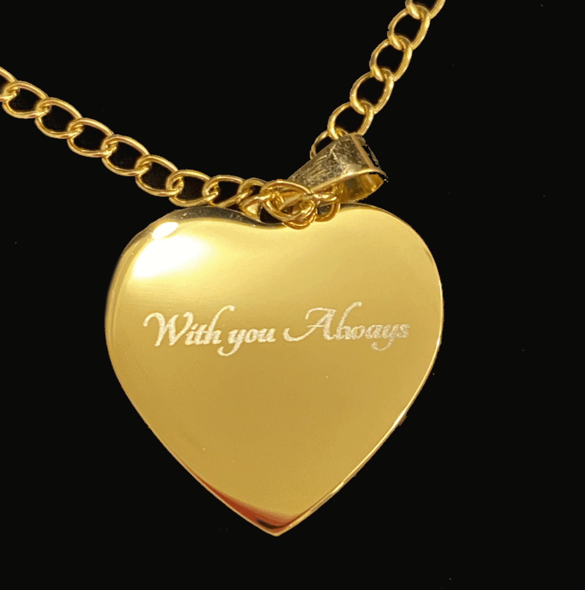 Collana Con Ciondolo Cuore Personalizzabile Con Foto In Acciaio Inossidabile